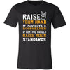 Bookkeeper Shirt - Raise your hand if you love Bookkeeper, if not raise your standards - Profession Gift-T-shirt-Teelime | shirts-hoodies-mugs
