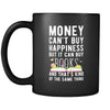 Books Money can't buy happiness but it can buy books and that's kind of the same thing 11oz Black Mug-Drinkware-Teelime | shirts-hoodies-mugs