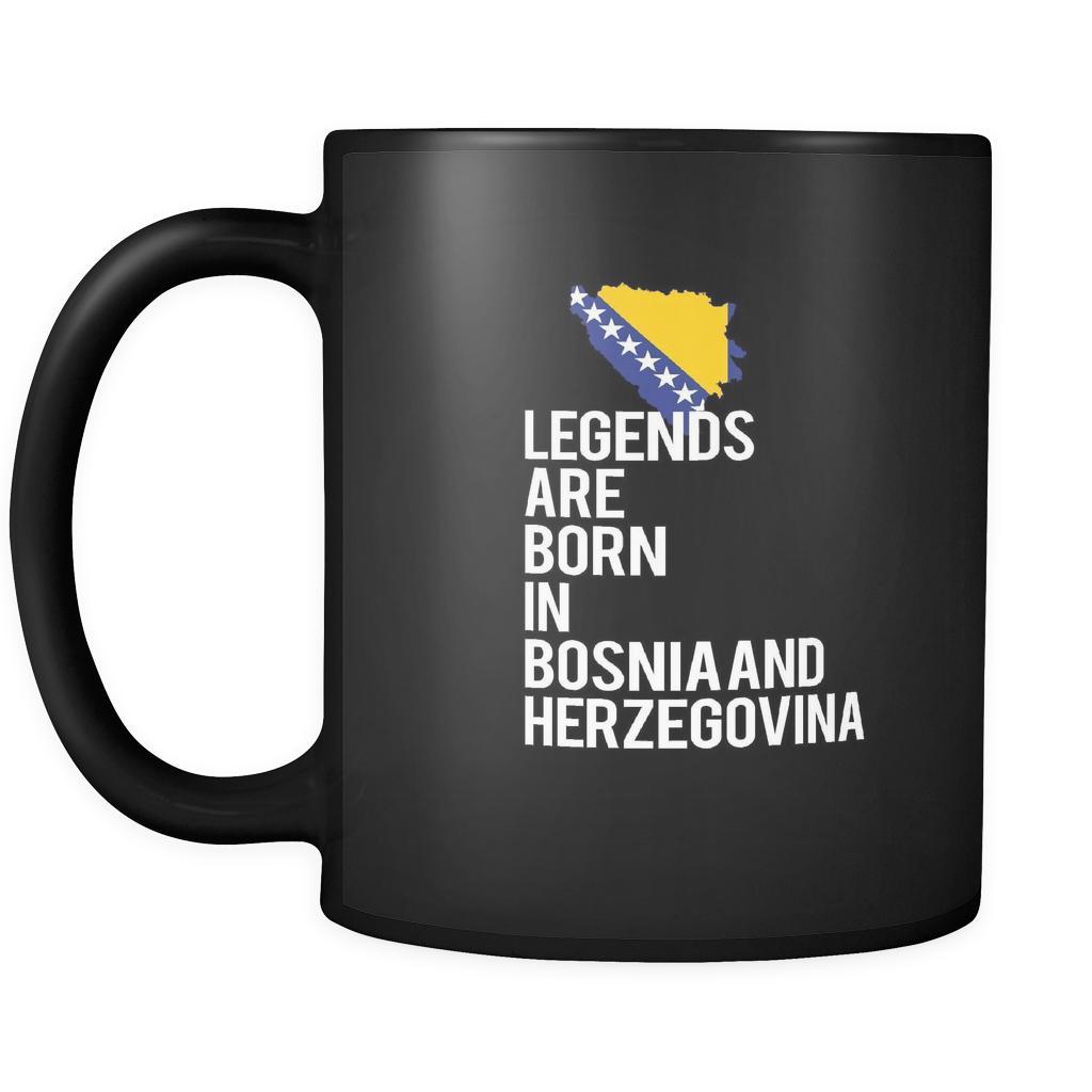 Bosnia and Herzegovina Legends are born in Bosnia and Herzegovina 11oz Black Mug-Drinkware-Teelime | shirts-hoodies-mugs