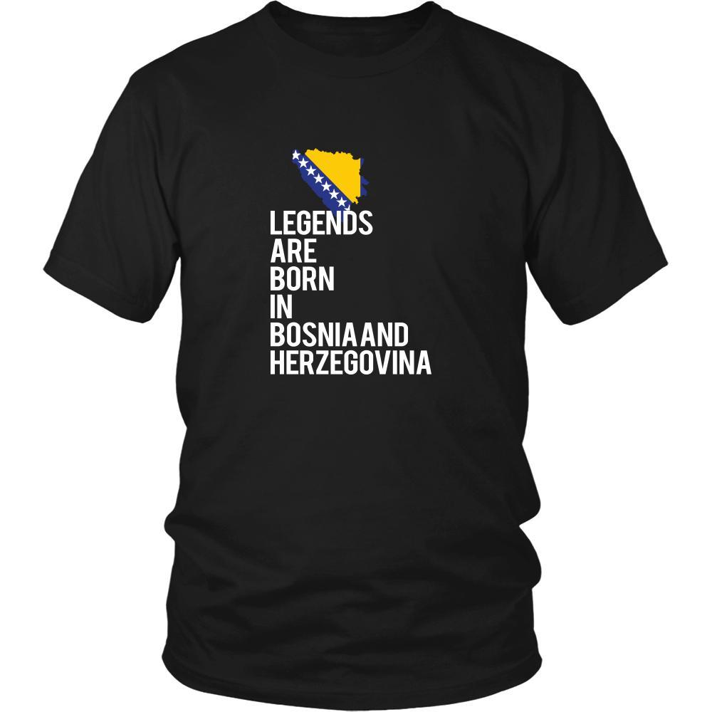 Bosnia and Herzegovina Shirt - Legends are born in Bosnia and Herzegovina - National Heritage Gift-T-shirt-Teelime | shirts-hoodies-mugs