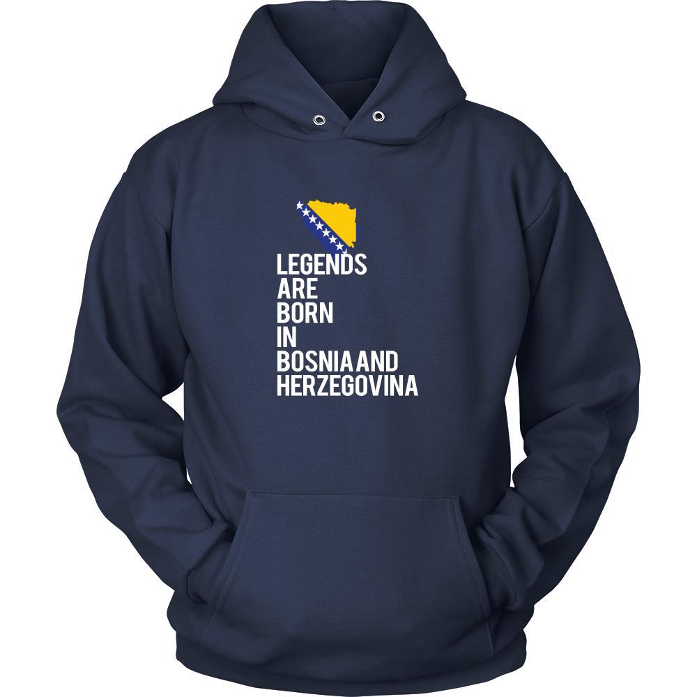 Bosnia and Herzegovina Shirt - Legends are born in Bosnia and Herzegovina - National Heritage Gift-T-shirt-Teelime | shirts-hoodies-mugs
