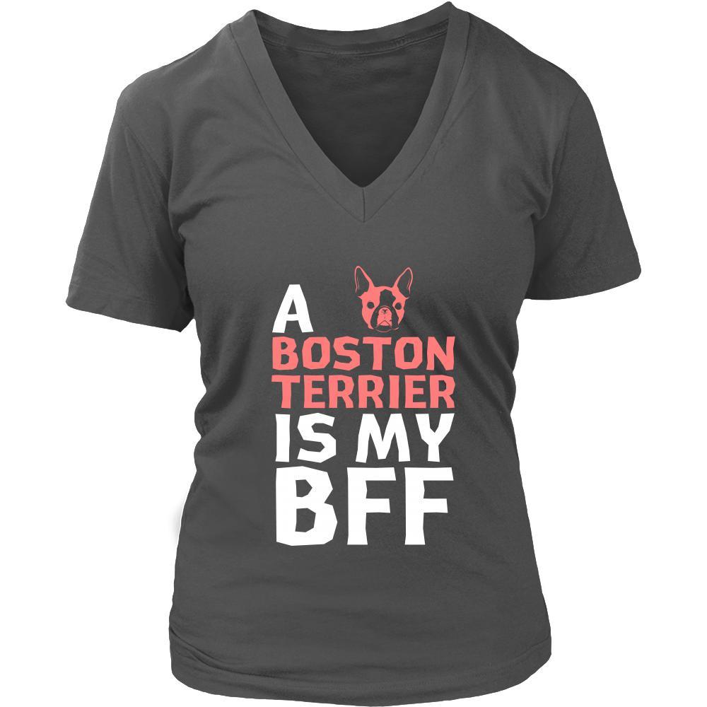 Boston terrier Shirt - a Boston terrier is my bff- Dog Lover Gift-T-shirt-Teelime | shirts-hoodies-mugs