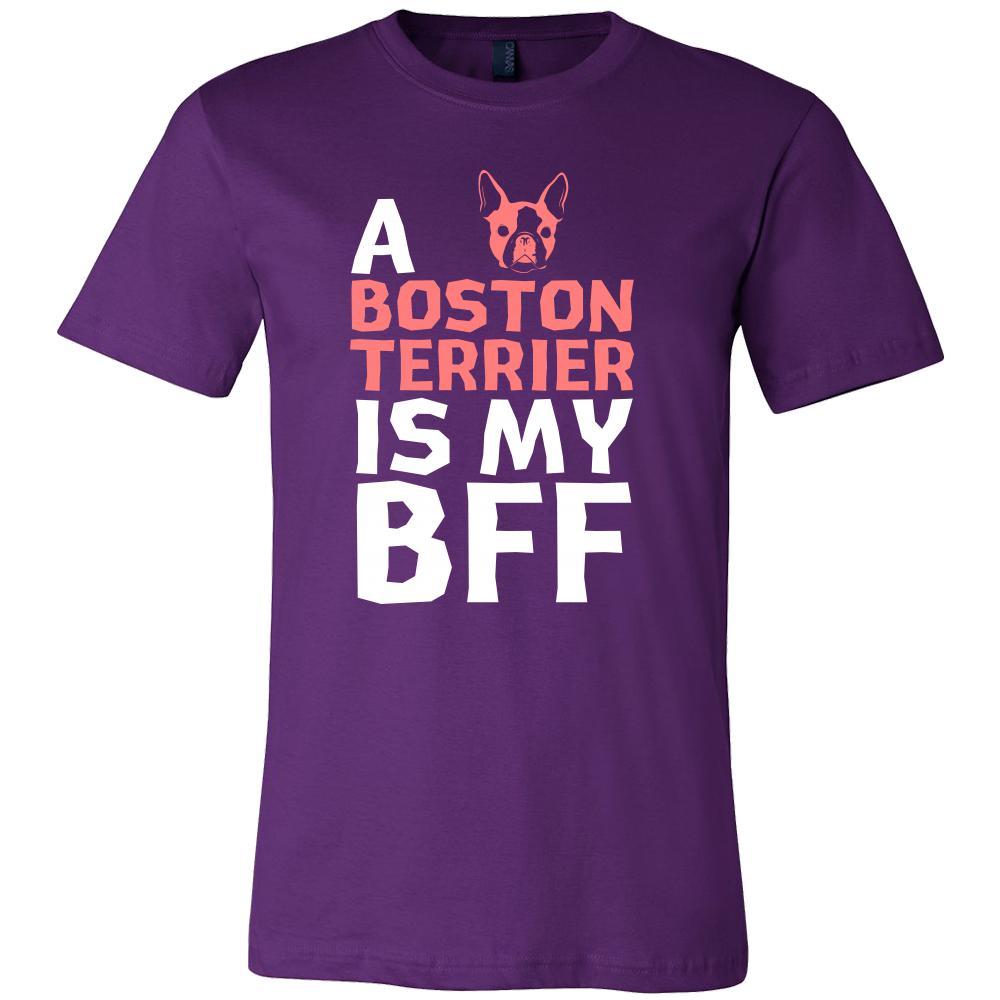 Boston terrier Shirt - a Boston terrier is my bff- Dog Lover Gift-T-shirt-Teelime | shirts-hoodies-mugs