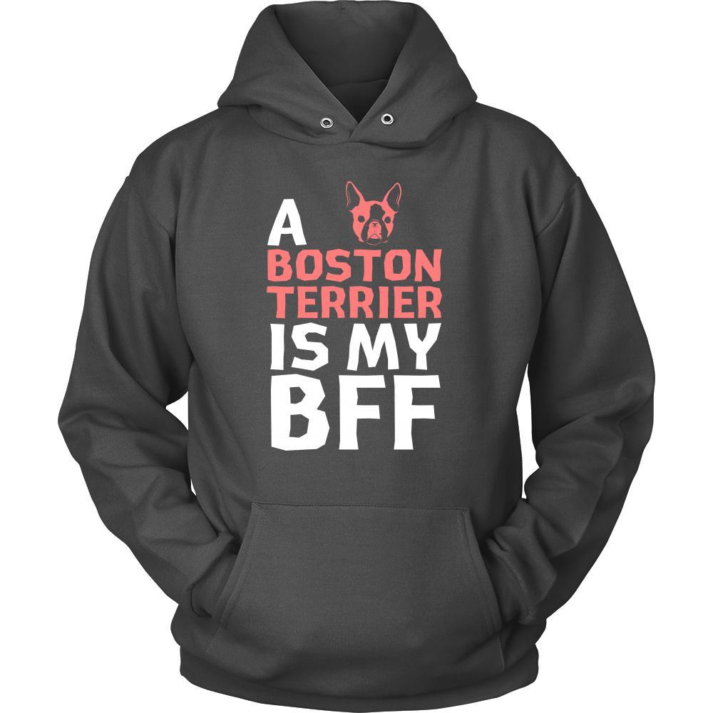 Boston terrier Shirt - a Boston terrier is my bff- Dog Lover Gift-T-shirt-Teelime | shirts-hoodies-mugs