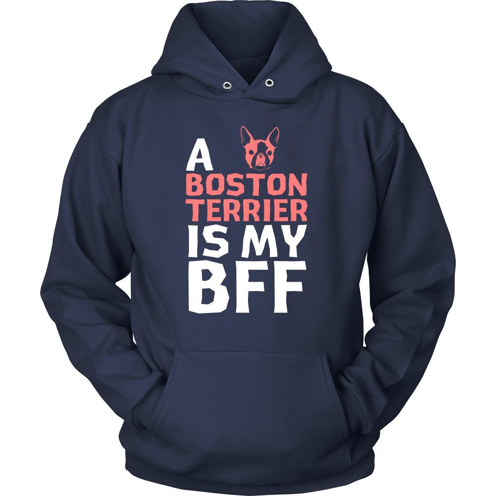 Boston terrier Shirt - a Boston terrier is my bff- Dog Lover Gift-T-shirt-Teelime | shirts-hoodies-mugs