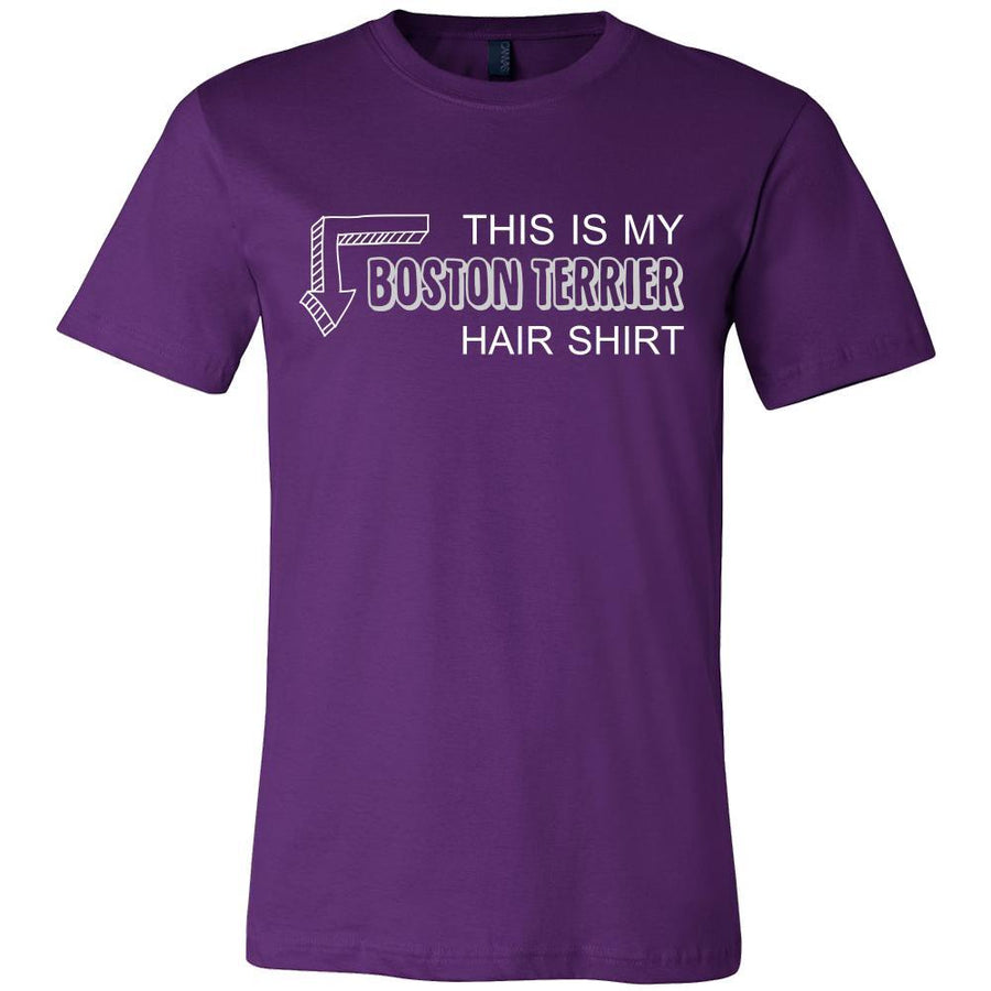 Boston terrier Shirt - This is my Boston terrier hair shirt - Dog Lover Gift