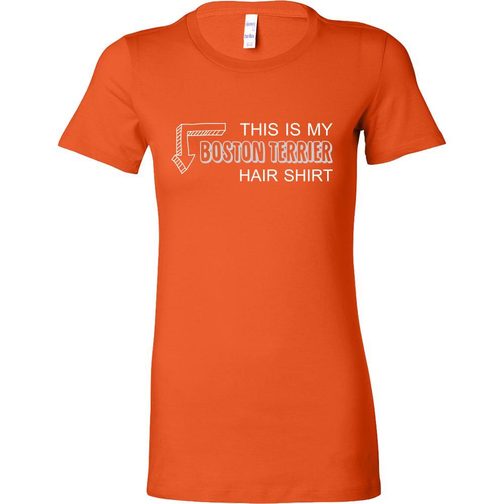 Boston terrier Shirt - This is my Boston terrier hair shirt - Dog Lover Gift-T-shirt-Teelime | shirts-hoodies-mugs