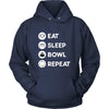 Bowling - Eat, sleep, bowl, repeat - Bowling Hobby Shirt-T-shirt-Teelime | shirts-hoodies-mugs