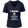 Bowling - I bowl Because punching people is frowned upon - Bowler Hobby Shirt-T-shirt-Teelime | shirts-hoodies-mugs
