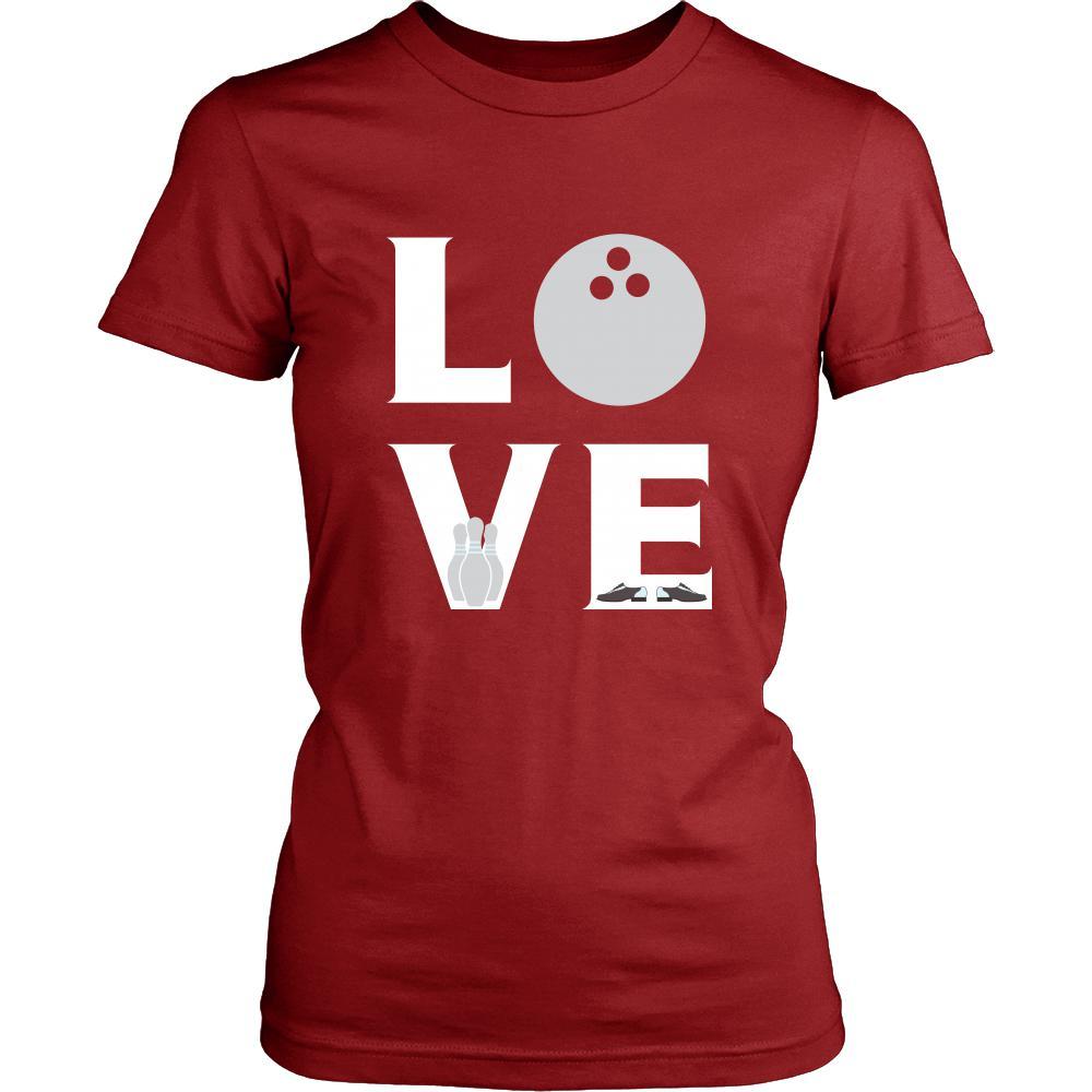 Bowling - LOVE Bowling - Bowl Hobby Shirt-T-shirt-Teelime | shirts-hoodies-mugs