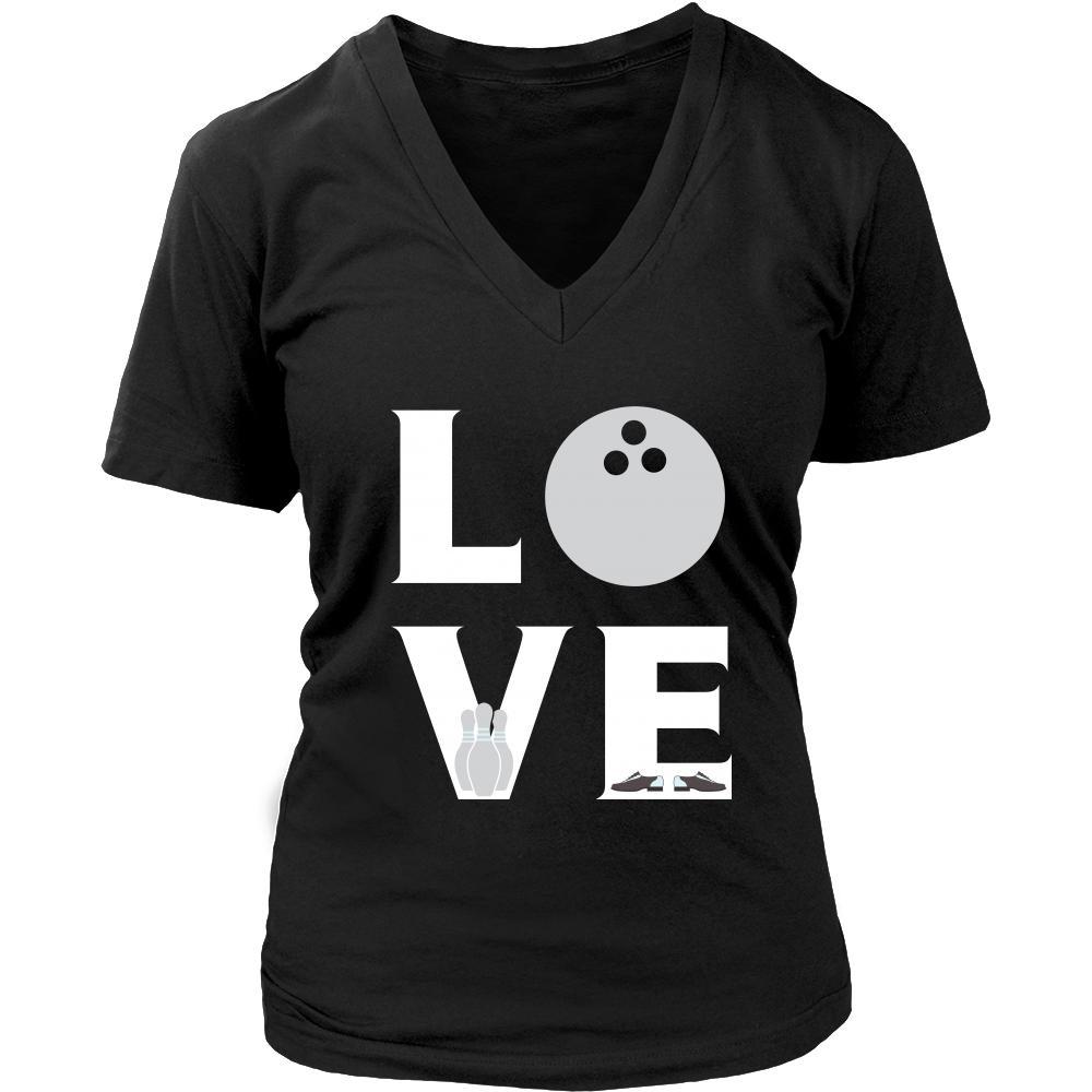 Bowling - LOVE Bowling - Bowl Hobby Shirt-T-shirt-Teelime | shirts-hoodies-mugs