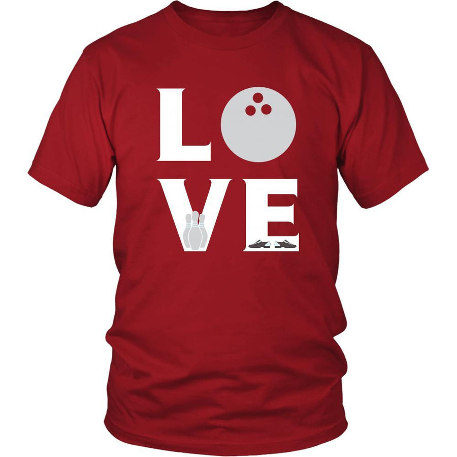 Bowling - LOVE Bowling - Bowl Hobby Shirt-T-shirt-Teelime | shirts-hoodies-mugs