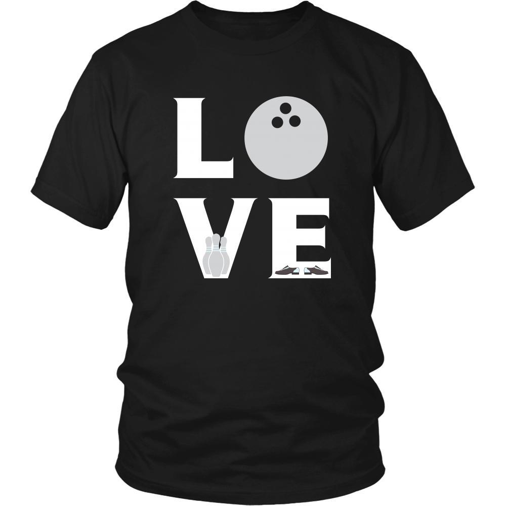 Bowling - LOVE Bowling - Bowl Hobby Shirt-T-shirt-Teelime | shirts-hoodies-mugs