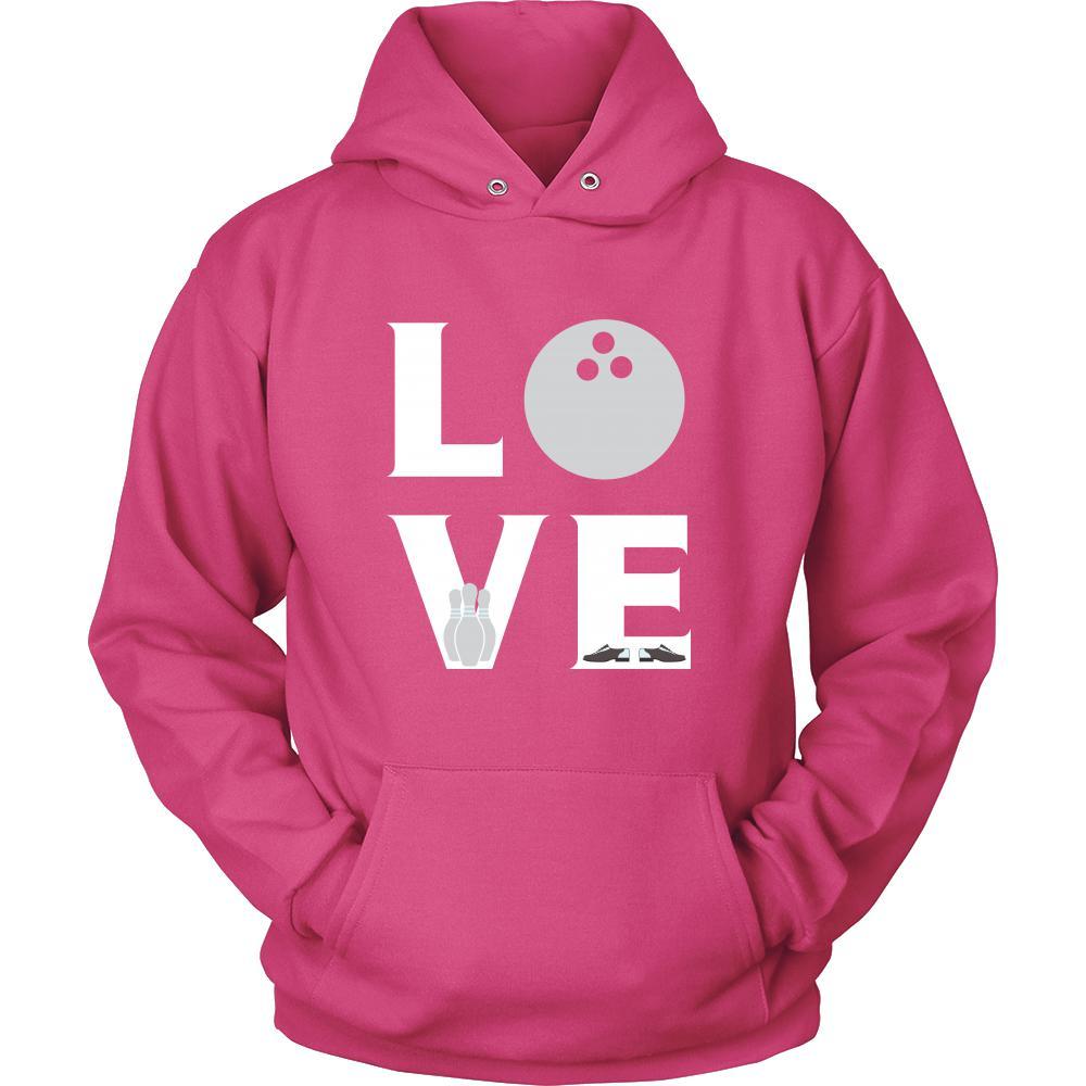 Bowling - LOVE Bowling - Bowl Hobby Shirt-T-shirt-Teelime | shirts-hoodies-mugs