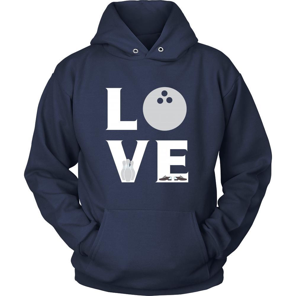 Bowling - LOVE Bowling - Bowl Hobby Shirt-T-shirt-Teelime | shirts-hoodies-mugs