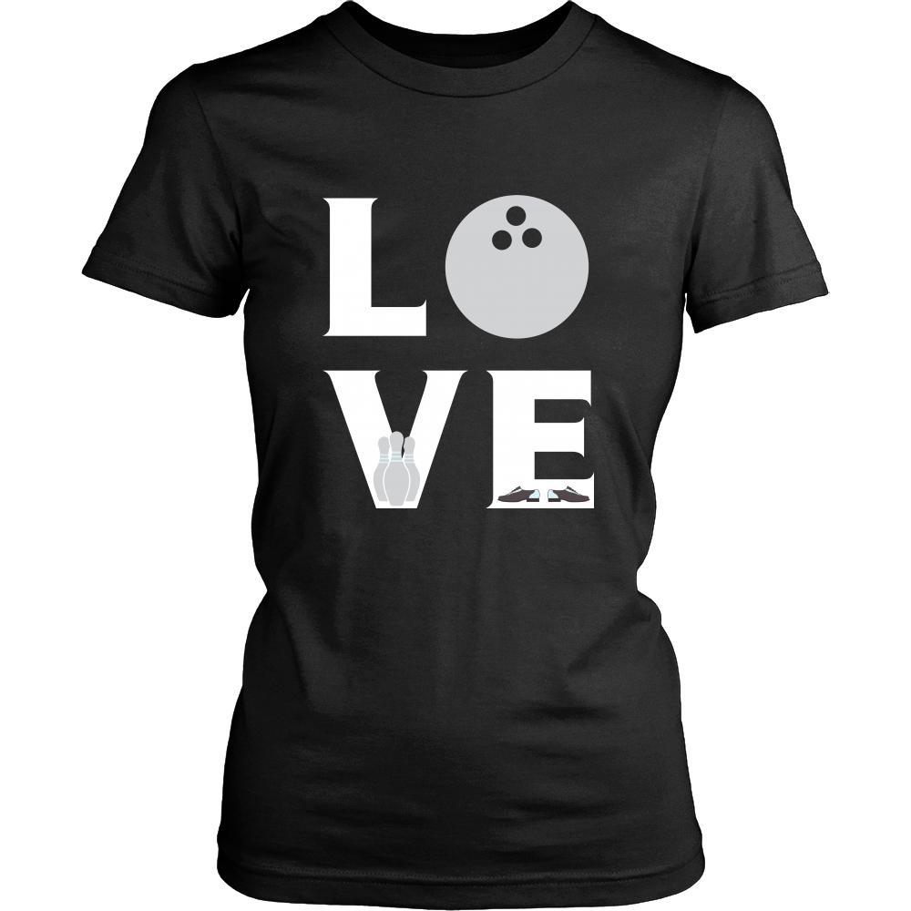 Bowling - LOVE Bowling - Bowl Hobby Shirt-T-shirt-Teelime | shirts-hoodies-mugs