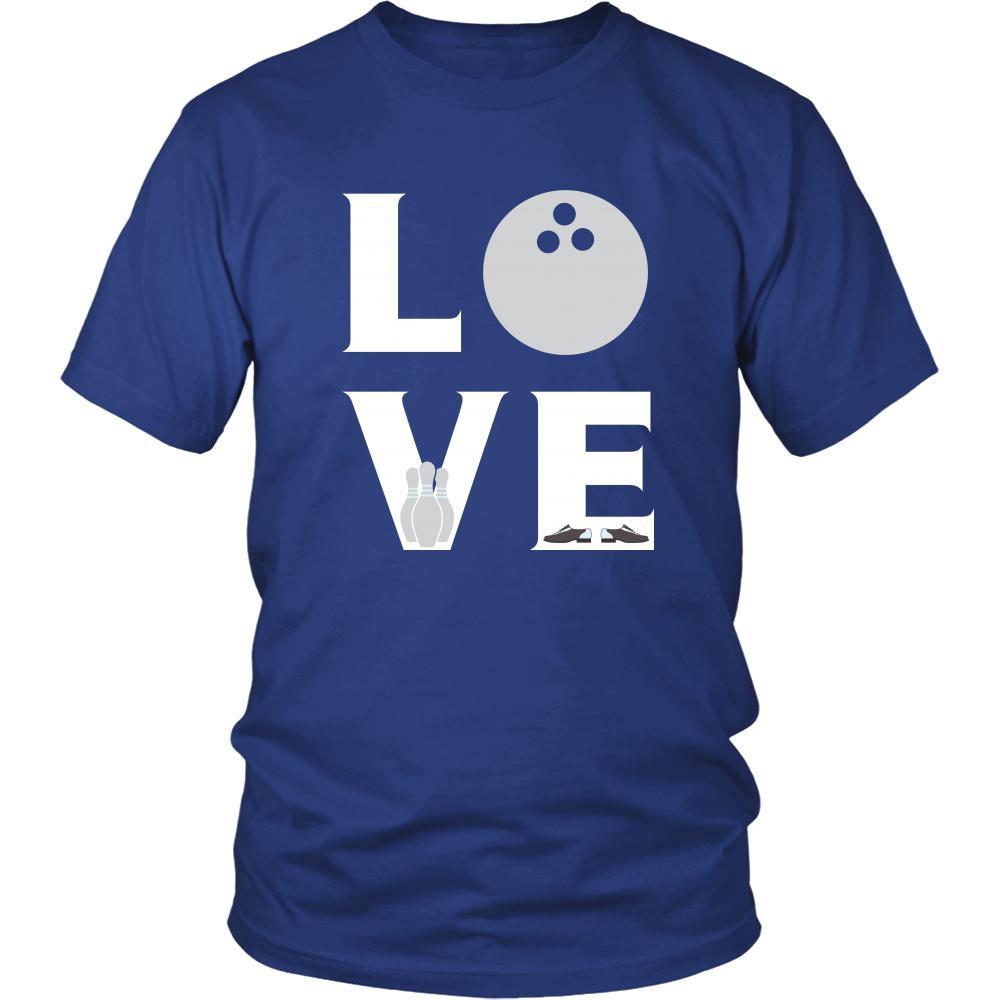 Bowling - LOVE Bowling - Bowl Hobby Shirt-T-shirt-Teelime | shirts-hoodies-mugs