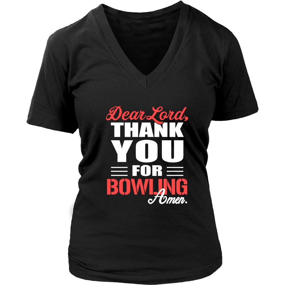 Bowling Shirt - Dear Lord, thank you for Bowling Amen- Hobby-T-shirt-Teelime | shirts-hoodies-mugs