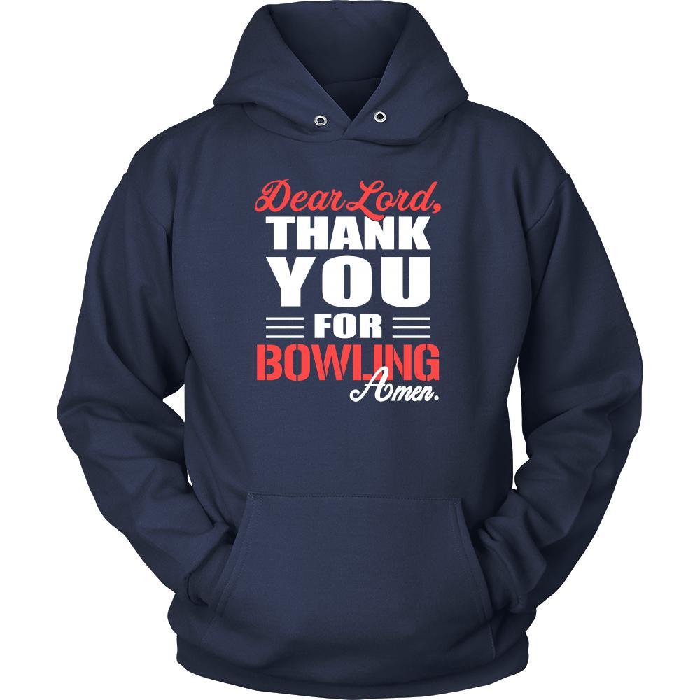 Bowling Shirt - Dear Lord, thank you for Bowling Amen- Hobby-T-shirt-Teelime | shirts-hoodies-mugs