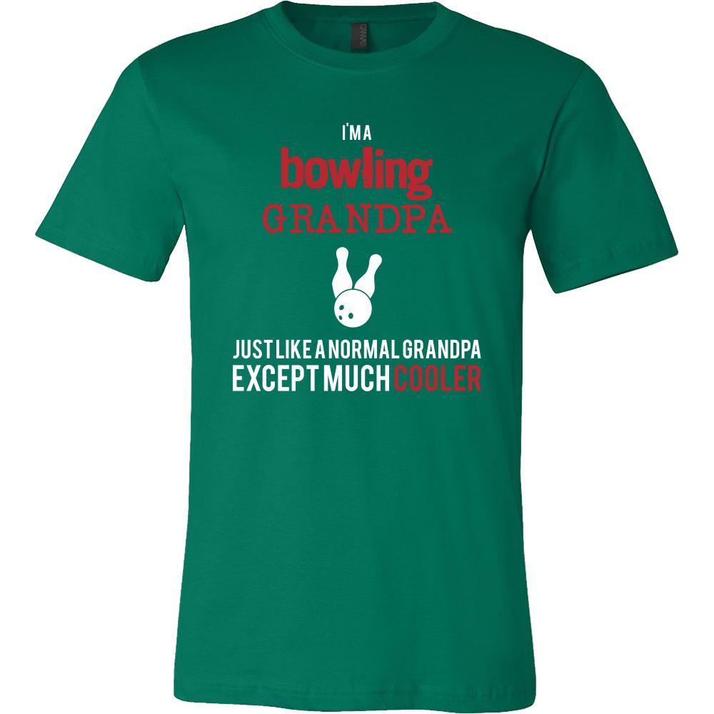 Bowling Shirt - I'm a bowling grandpa just like a normal grandpa except much cooler Grandfather Hobby Gift-T-shirt-Teelime | shirts-hoodies-mugs