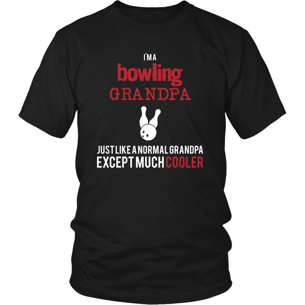 Bowling Shirt - I'm a bowling grandpa just like a normal grandpa except much cooler Grandfather Hobby Gift-T-shirt-Teelime | shirts-hoodies-mugs