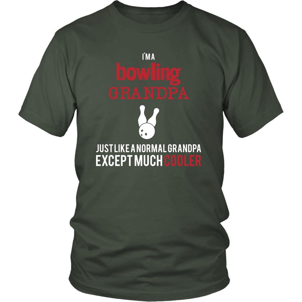 Bowling Shirt - I'm a bowling grandpa just like a normal grandpa except much cooler Grandfather Hobby Gift-T-shirt-Teelime | shirts-hoodies-mugs