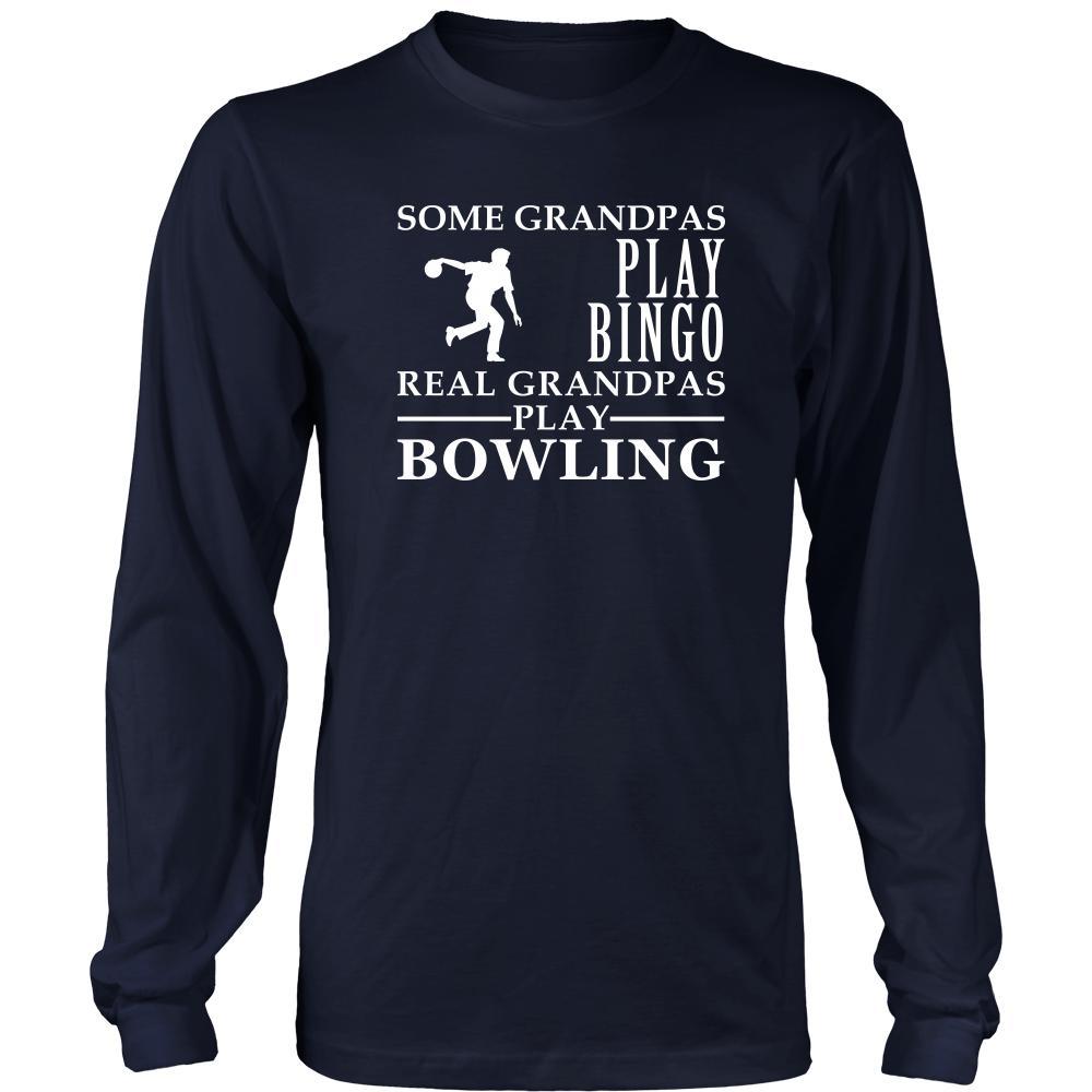 Bowling Shirt Some Grandpas play bingo, real Grandpas go Bowling Family Hobby-T-shirt-Teelime | shirts-hoodies-mugs