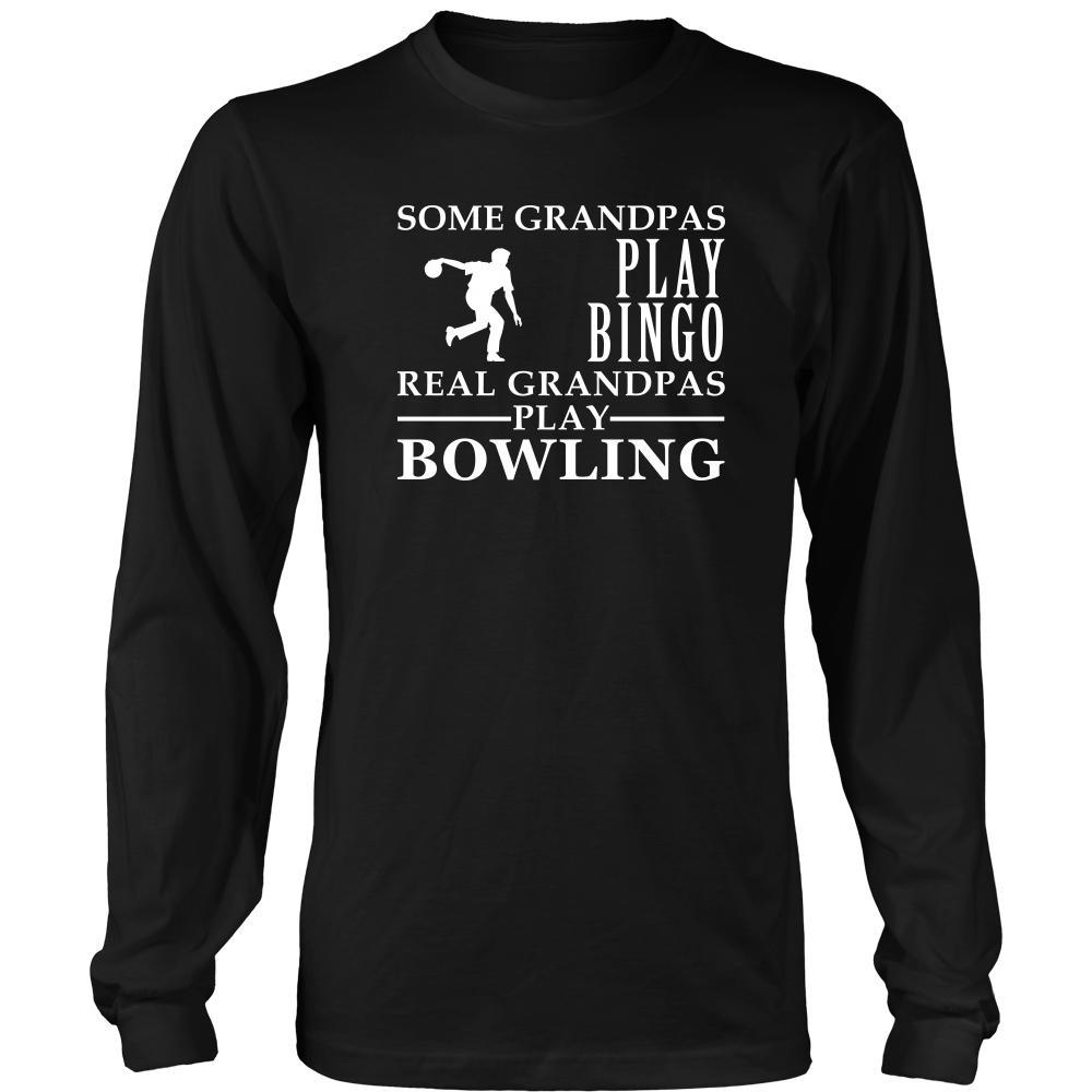 Bowling Shirt Some Grandpas play bingo, real Grandpas go Bowling Family Hobby-T-shirt-Teelime | shirts-hoodies-mugs