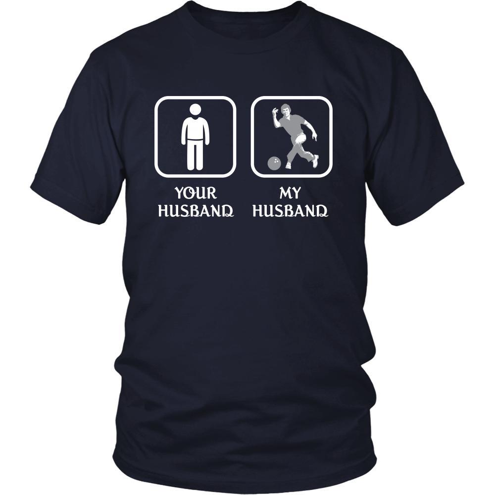 Bowling - Your husband My husband - Mother's Day Hobby Shirt-T-shirt-Teelime | shirts-hoodies-mugs