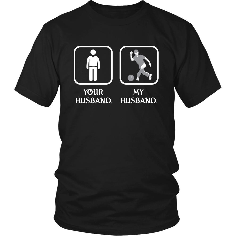 Bowling - Your husband My husband - Mother's Day Hobby Shirt-T-shirt-Teelime | shirts-hoodies-mugs