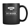 Boxer All I Care About Is My Boxer 11oz Black Mug-Drinkware-Teelime | shirts-hoodies-mugs