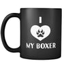 Boxer I Love My Boxer 11oz Black Mug-Drinkware-Teelime | shirts-hoodies-mugs