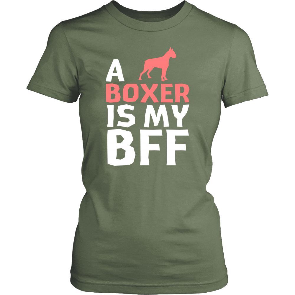 Boxer Shirt - a Boxer is my bff- Dog Lover Gift-T-shirt-Teelime | shirts-hoodies-mugs