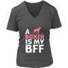 Boxer Shirt - a Boxer is my bff- Dog Lover Gift-T-shirt-Teelime | shirts-hoodies-mugs