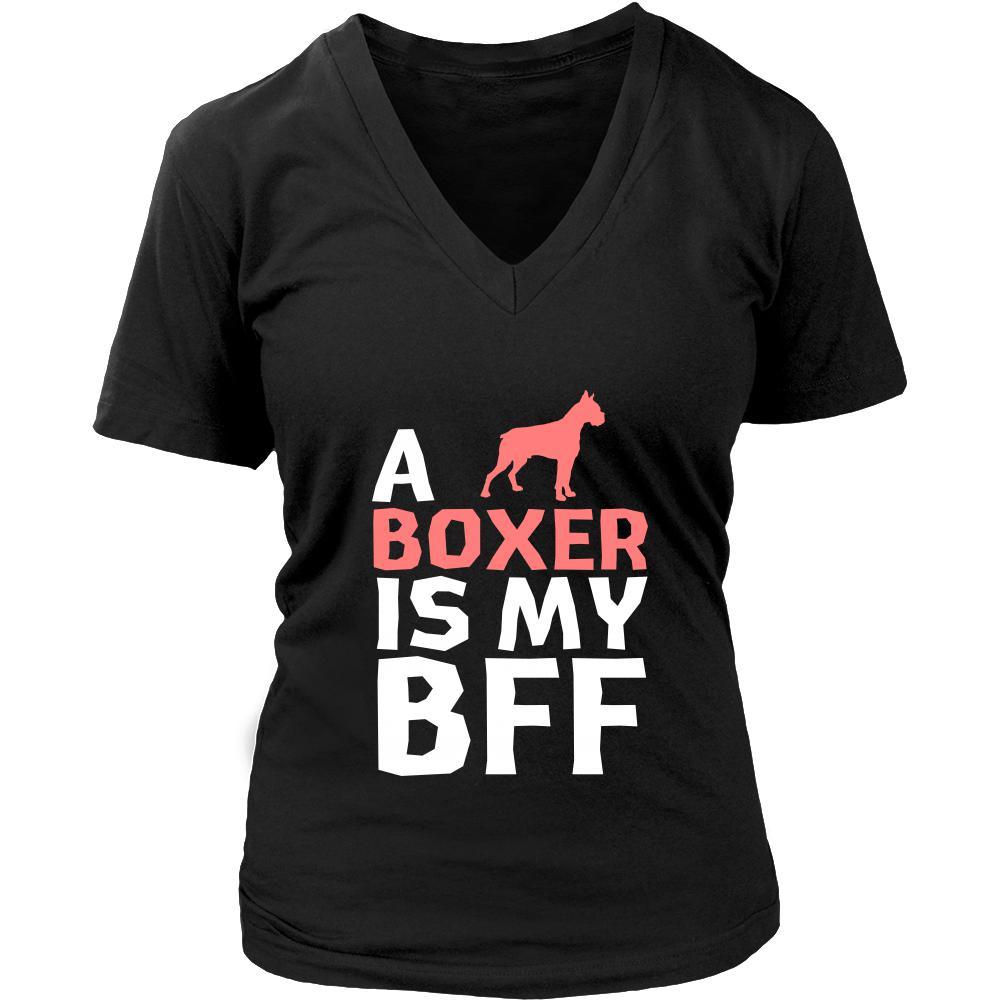 Boxer Shirt - a Boxer is my bff- Dog Lover Gift-T-shirt-Teelime | shirts-hoodies-mugs
