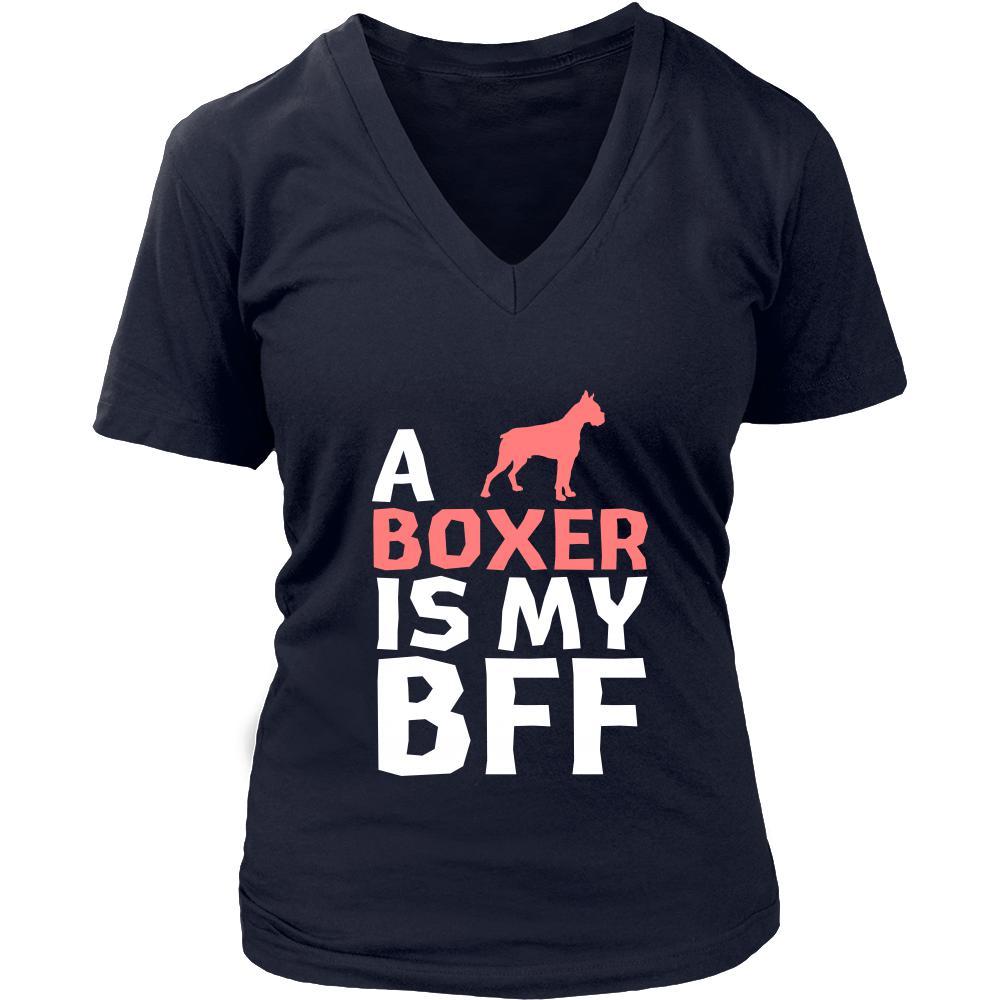 Boxer Shirt - a Boxer is my bff- Dog Lover Gift-T-shirt-Teelime | shirts-hoodies-mugs