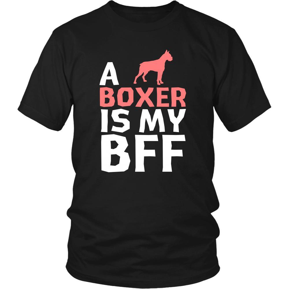 Boxer Shirt - a Boxer is my bff- Dog Lover Gift-T-shirt-Teelime | shirts-hoodies-mugs