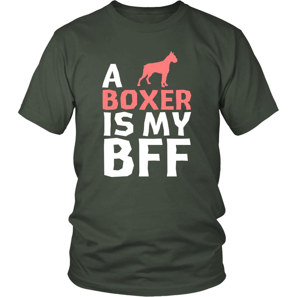 Boxer Shirt - a Boxer is my bff- Dog Lover Gift-T-shirt-Teelime | shirts-hoodies-mugs