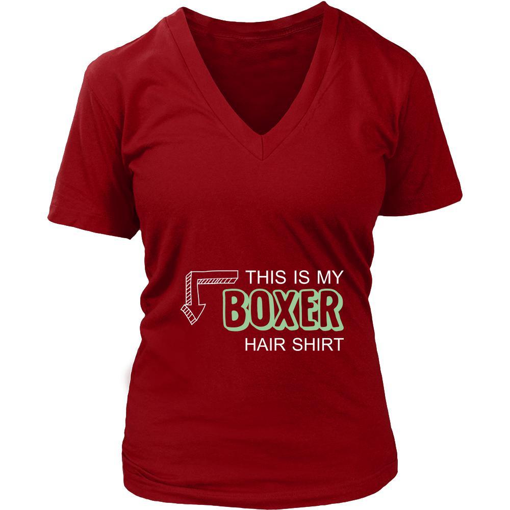 Boxer Shirt - This is my Boxer hair shirt - Dog Lover Gift-T-shirt-Teelime | shirts-hoodies-mugs