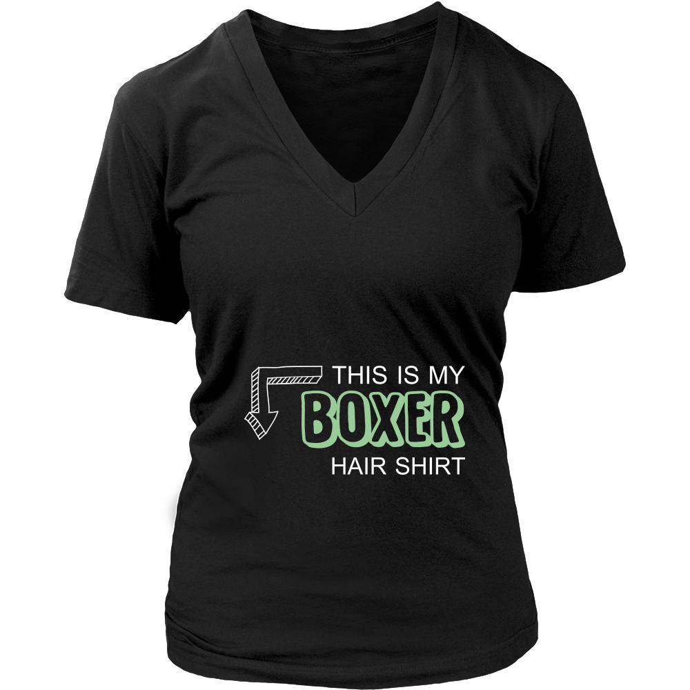 Boxer Shirt - This is my Boxer hair shirt - Dog Lover Gift-T-shirt-Teelime | shirts-hoodies-mugs