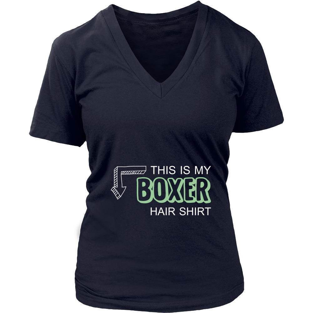 Boxer Shirt - This is my Boxer hair shirt - Dog Lover Gift-T-shirt-Teelime | shirts-hoodies-mugs