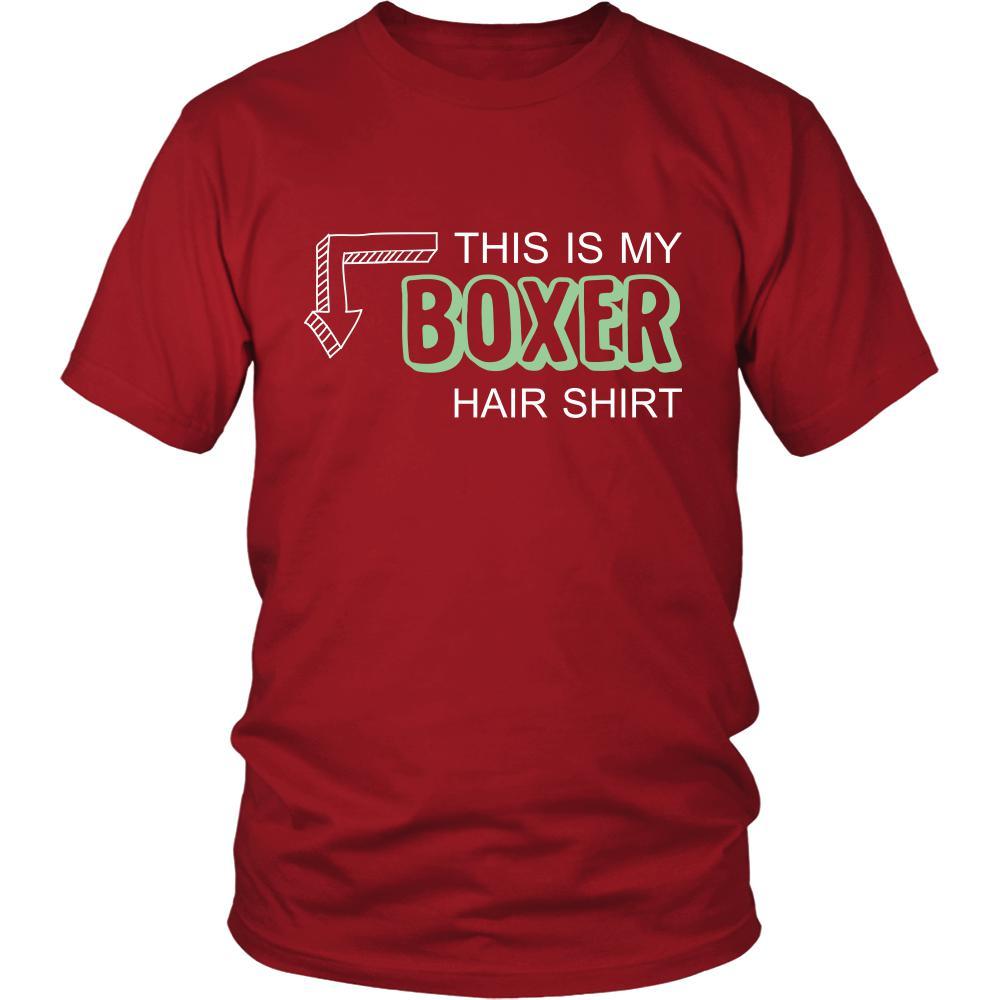 Boxer Shirt - This is my Boxer hair shirt - Dog Lover Gift-T-shirt-Teelime | shirts-hoodies-mugs