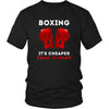 Boxer T Shirt - Boxing It's cheaper than Therapy-T-shirt-Teelime | shirts-hoodies-mugs