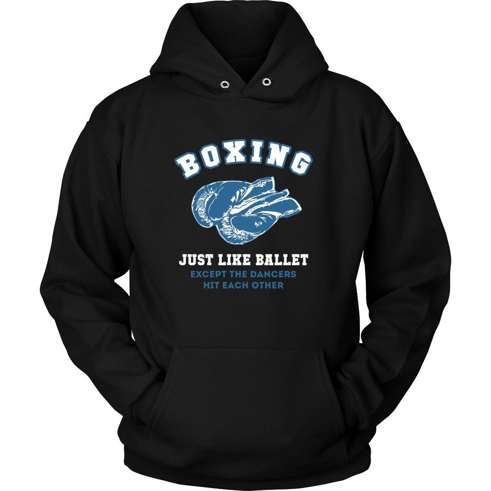 Boxer T Shirt - Boxing just like ballet except the dancers hit each other-T-shirt-Teelime | shirts-hoodies-mugs