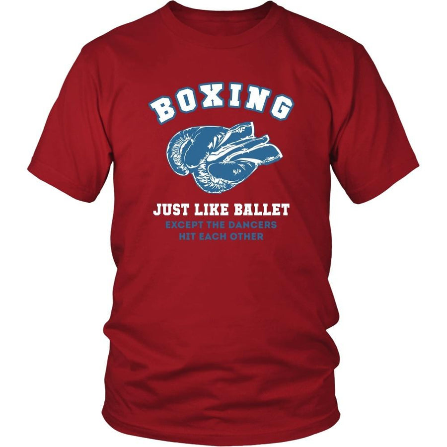 Boxer T Shirt - Boxing just like ballet except the dancers hit each other-T-shirt-Teelime | shirts-hoodies-mugs