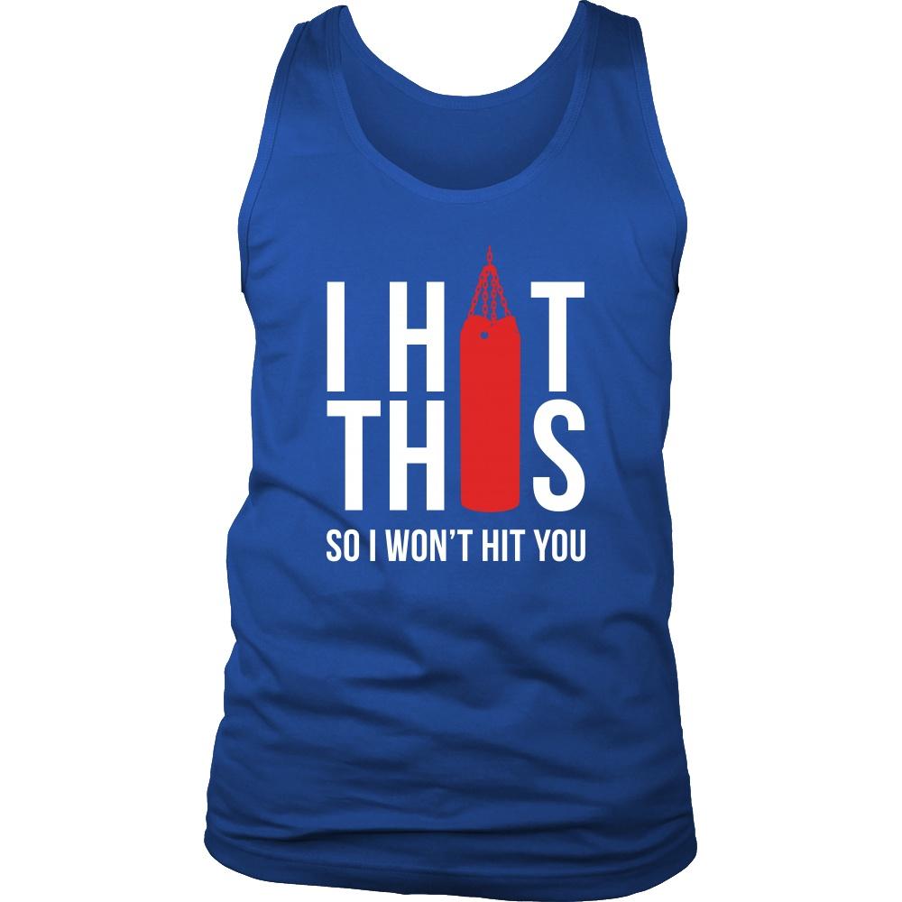 Boxer Tank Top - Boxing I hit Punching Bag So I won't hit you-T-shirt-Teelime | shirts-hoodies-mugs
