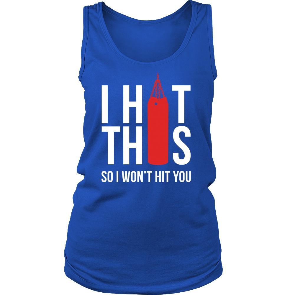 Boxer Tank Top - Boxing I hit Punching Bag So I won't hit you-T-shirt-Teelime | shirts-hoodies-mugs