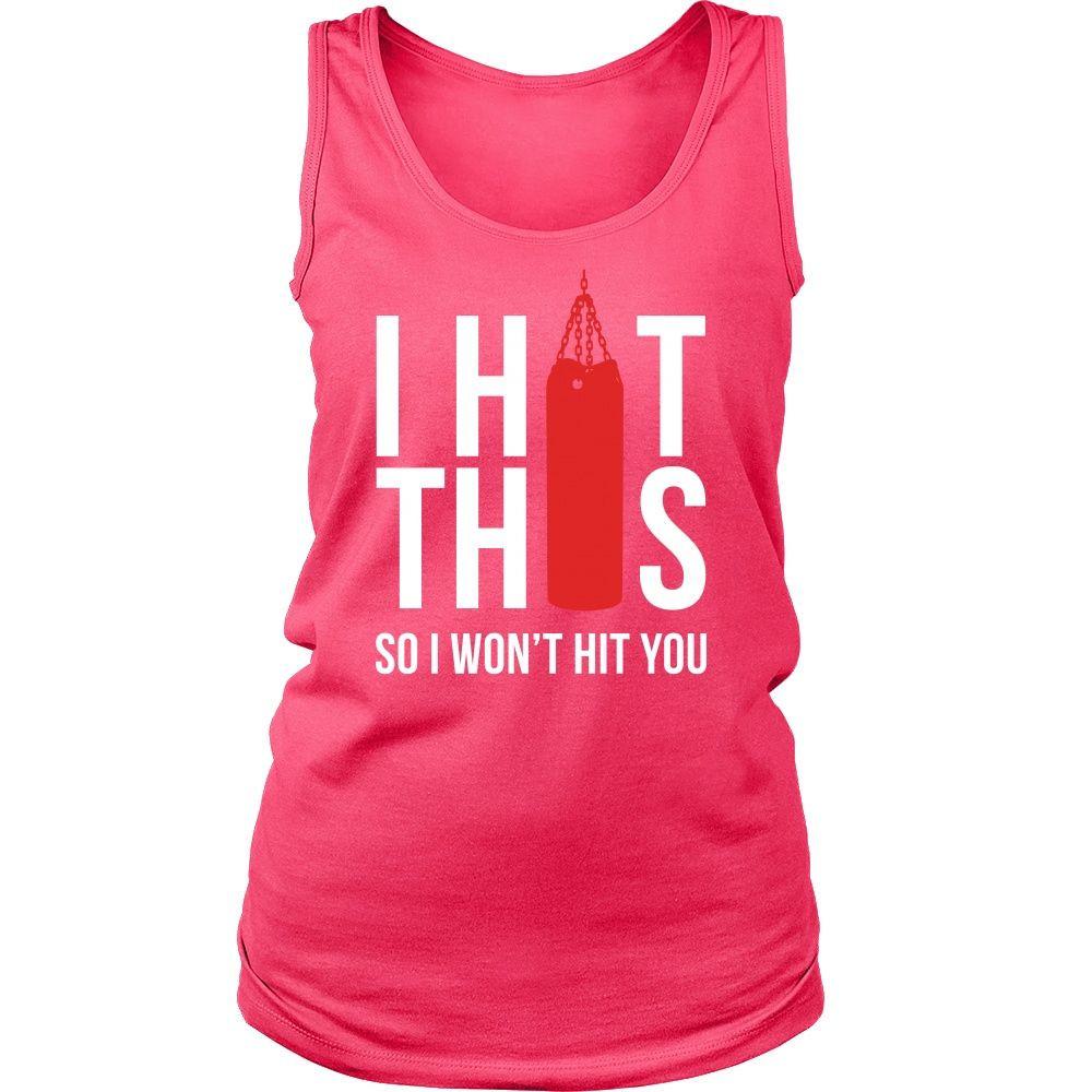 Boxer Tank Top - Boxing I hit Punching Bag So I won't hit you-T-shirt-Teelime | shirts-hoodies-mugs