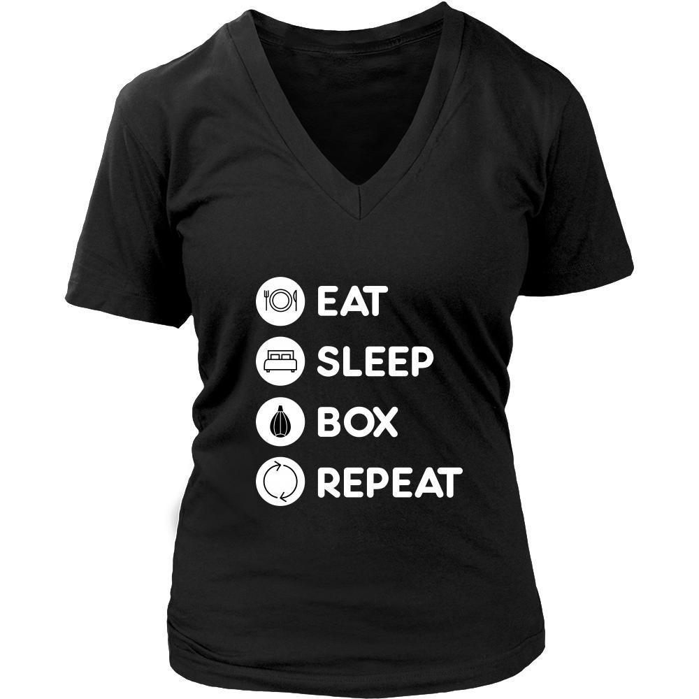 Boxing - Eat Sleep Boxing Repeat - Boxer Sport Shirt-T-shirt-Teelime | shirts-hoodies-mugs