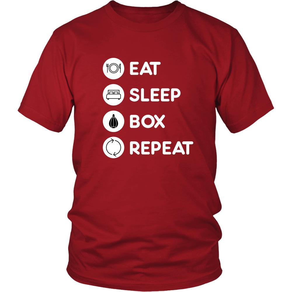 Boxing - Eat Sleep Boxing Repeat - Boxer Sport Shirt-T-shirt-Teelime | shirts-hoodies-mugs